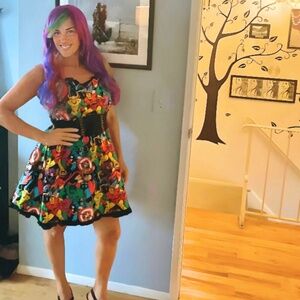 2pc Size Large Superhero Comic Book Dress Costume Set Halloween